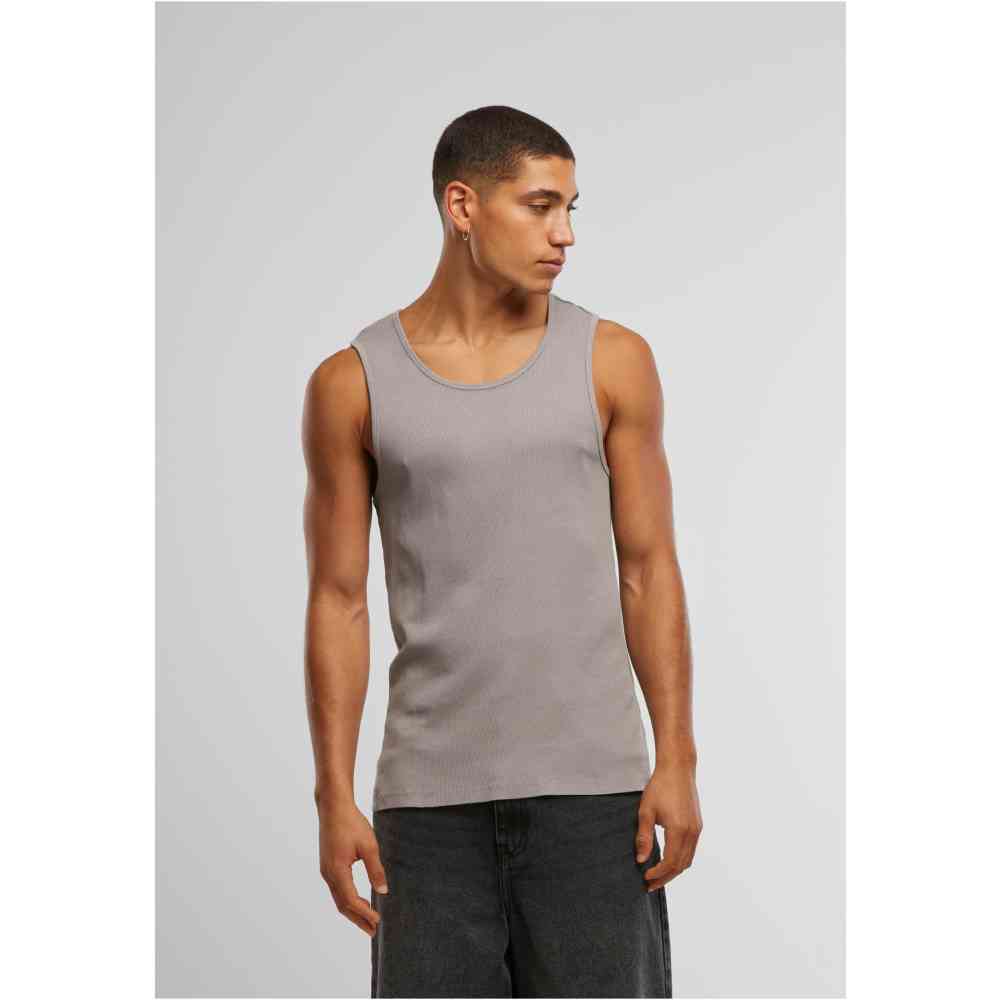 Urban Classics - Washed Rib Tanktop - Grey